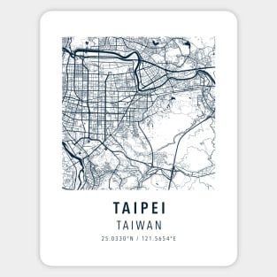 taipei simple map Sticker